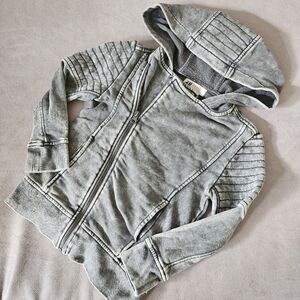 H&M Washed Biker Hoodie